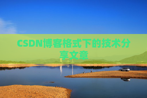 CSDN博客格式下的技术分享文章